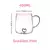Caneca amor, gradiente, vidro transparente 3d, 400ml, 1pç - Quali Variedades