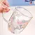 Caneca de café de vidro floral, 220ml, 320ml, parede dupla, 1pç - Quali Variedades