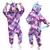 Macacões com Capuz para Crianças e Adultos, Pijama Animal