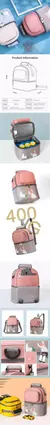 Imagem do Mochila Térmica de Fraldas Impermeável para Bebê