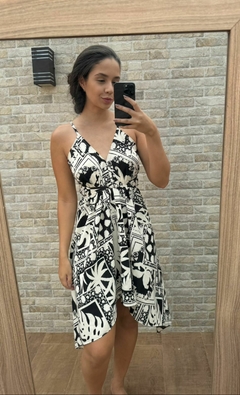 VESTIDO PONTA ESTAMPADO - loja online