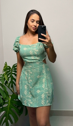 Vestido Curto Estampado na internet