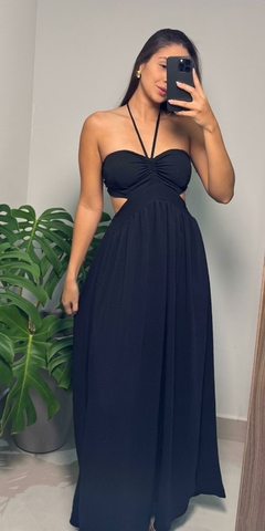 Vestido Longo com Detalhe no Busto - comprar online