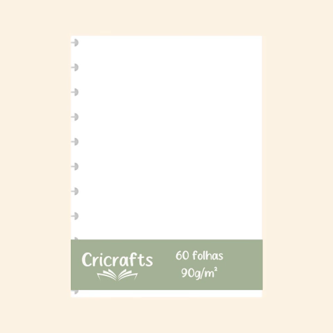 Refil Caderno de discos - Sem Pauta