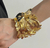 Pulsera Relieve Dorado