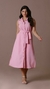 Vestido Camisa Midi Rosa