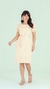 Vestido Listrado Bege