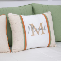 Kit Cama Babá Classic - Percal 400 fios - Linho - Miguel - SibeleCrafts