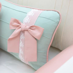 Kit Berço Classic - Floral - Linho Cru - Pronta Entrega - SibeleCrafts