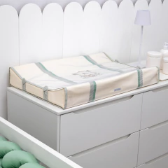 Imagem do Kit Berço Classic - Percal 400 Fios / Piquet - Antony - Verde/Palha