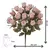 Buquê Rosas 18 Flor Decoração Festas Galhos - UTILAR MIRASSOL