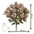 Buquê Rosas 18 Flor Decoração Festas Galhos - UTILAR MIRASSOL