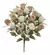 Buquê com 18 rosas em tons delicados de rosa e branco, perfeito para decoração de festas e eventos.