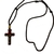 CORDÃO COM CRUZ COM CRISTO