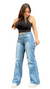 Wide Leg Carpintero Con Cintura Regulable - Kinoa Denim