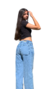 Wide Leg Celeste Arenado - comprar online