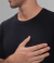 Camiseta Canelada Preta na internet