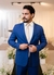 Terno Slim em Poliviscose Italiano - Azul Royal - comprar online