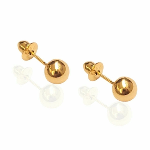 Brinco Ouro 18k Bolinha