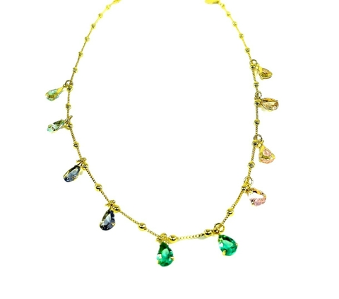 Colar Chocker Folheado Ouro 18k