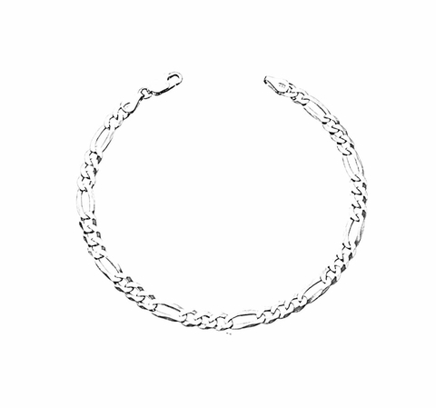 Pulseira em prata 3x1 / 5mm