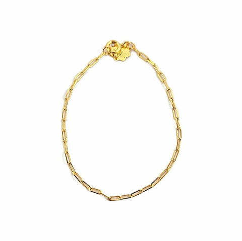 Pulseira infantil cartier folheada a ouro 18k