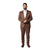 Costume Dante Peak Lapel Slim Brown na internet