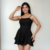 Macaquinho Vestido Feminino Curto Estilo Vestido Floral - comprar online