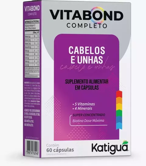Vitabond Completo Cabelos e Unhas 60 Cápsulas
