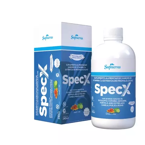 Supraervas SpecX Suplemento em Xarope Limão Com Mel 240ml