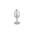 Lite Plug Plateado P con Piedra Cristal - comprar online