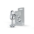 Lite Plug Plateado Pene con Piedra Cristal