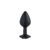 Lite Plug Preto M Cravejado Pedra Preta - comprar online