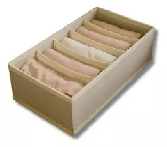 Organizador para cajón de ropa rectangular| Con 6 divisores|