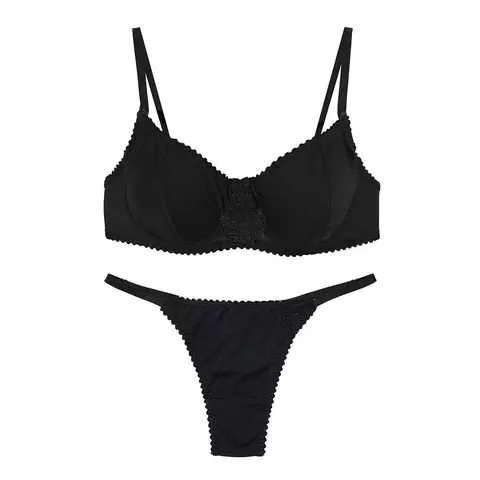 Conjunto JF - Negro/cotton - BOR SET 02 - comprar online