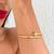 Bracelete Semi Joia Prego com ponto de luz - brilhecomalice