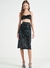 Saia Midi Com Cut Outs Paetê Night Colcci - comprar online