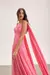 Vestido Longo Drape Capa Rosa Skazi - comprar online