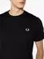 T-SHIRT MASCULINA RINGER PRETO FRED PERRY - loja online