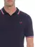 POLO MASCULINA SLIM FIT TWIN TIPPED AZUL FRED PERRY - Loja Form