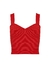 TOP LE LIS BLANC CALLY VERMELHO TRICOT FEMININO - loja online