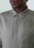 Camisa masc classic linen ml verde frio Osklen - loja online