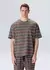 T-SHIRT MASCULINA OVER TROPICAL STRIPES VERDE OSKLEN