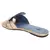 Rasteira Shower Flat Couro Metalizado Concha Ouro Light Blue Bird - loja online