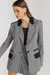 Blazer Arabela Est. Vichy Preto BYNV - comprar online