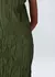 VESTIDO PLEAT MIDI VERDE FOREST OSKLEN - loja online