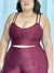 Conjunto Fitness Plus Size Bianca Marsala - loja online
