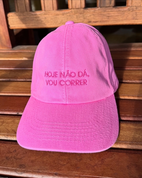 Boné "Hoje não dá, vou correr"