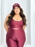 Conjunto Fitness Plus Size Bianca Marsala na internet
