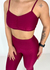 Conjunto Fitness Calça Framboesa